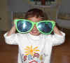 Max wearing his new sunglasses; 6/8/03